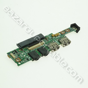 Carte audio avec sorties USB et adaptateur disque dur pour Asus EeePC 1001HA NOIR